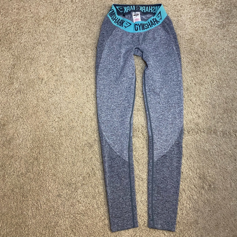 Gymshark flex leggings in charcoal mint